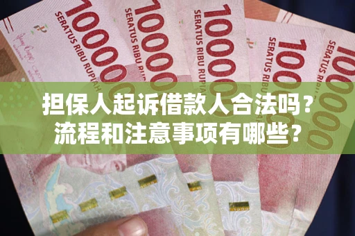 武汉担保人起诉借款人合法吗？流程和注意事项有哪些？