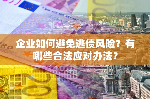 武汉企业如何避免逃债风险？有哪些合法应对办法？
