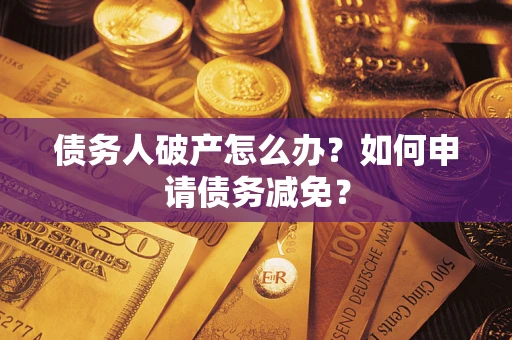 武汉债务人破产怎么办？如何申请债务减免？