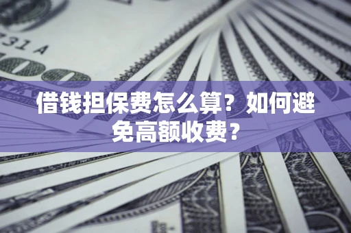 武汉借钱担保费怎么算？如何避免高额收费？