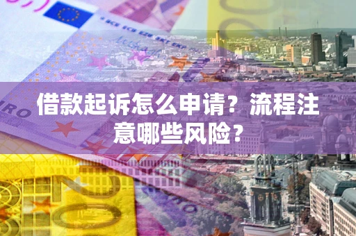武汉借款起诉怎么申请？流程注意哪些风险？