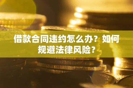 武汉借款合同违约怎么办？如何规避法律风险？